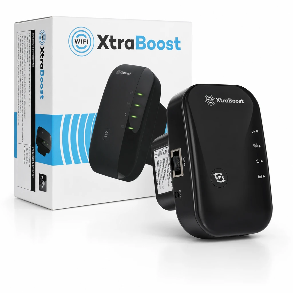 WiFi XtraBoost -toistin ja myyntipakkaus